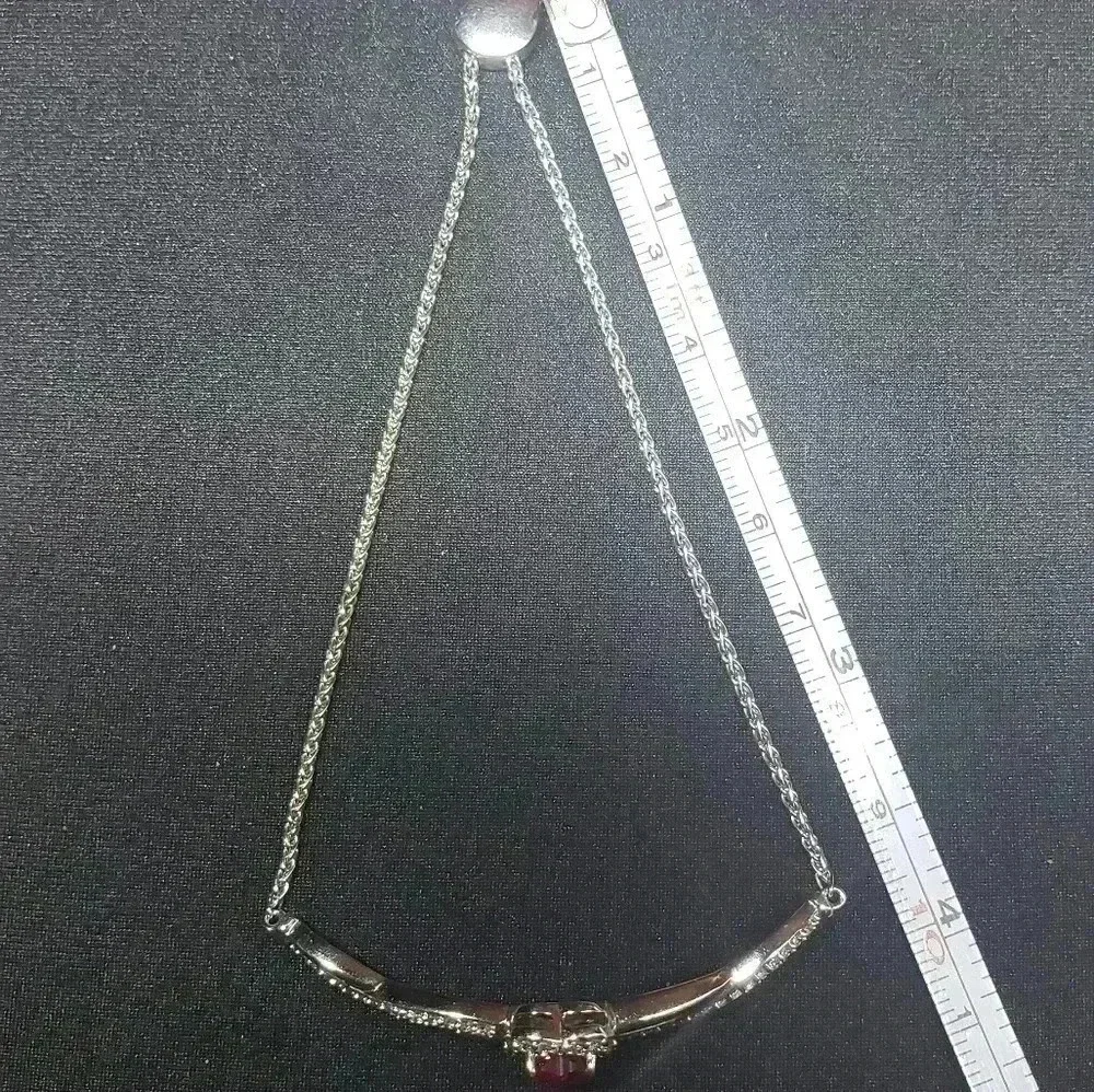 Bolo Bracelet Lab-Created Ruby Sterling Silver